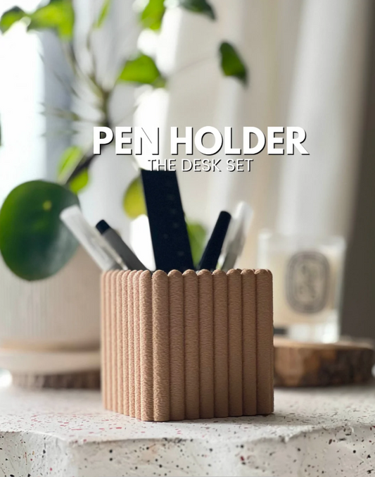 Modern Pen Holder, 3D Printed Desk Organizer, Pencil Cup, Office Storage, Minimalist Desktop Accessory, Home Workspace Decor
