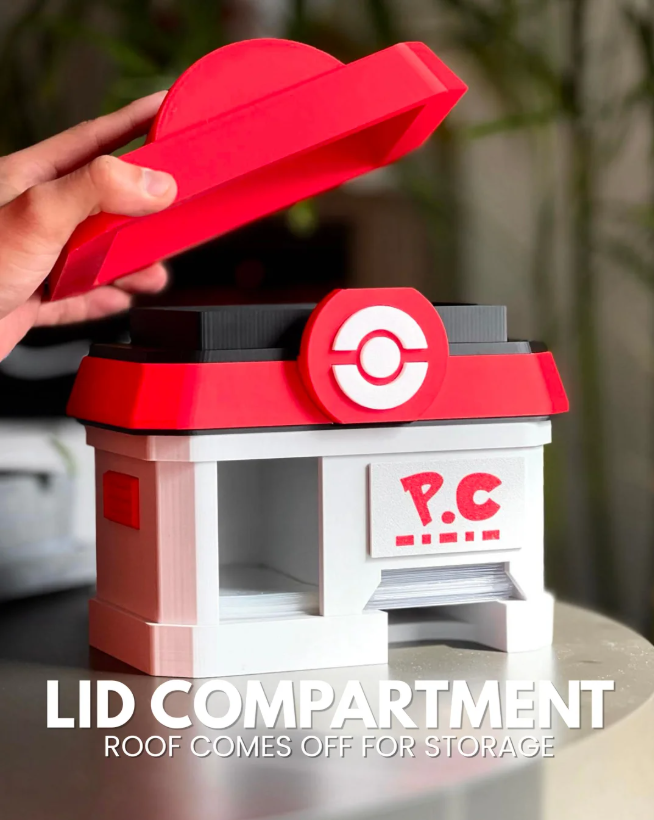 Pokémon TCG Card Organizer | PokéCenter Sleeve Dispenser | Top Loader & Penny Sleeve Holder | Graded Card Storage